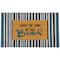 Natural Coir Leave the Sand at the Beach Striped Outdoor Doormat - 18" x 30"